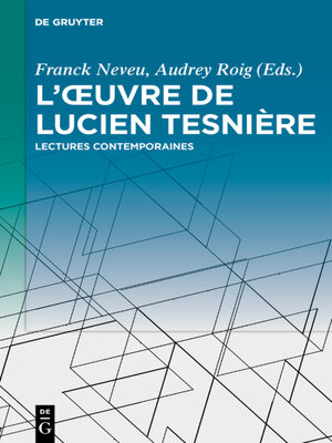 cover image of L'œuvre de Lucien Tesnière